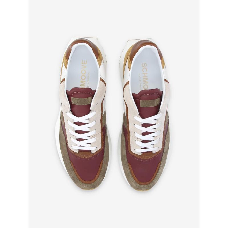 FIRE RUNNER - SUEDE/NAPPA - FORET/BORDEAUX